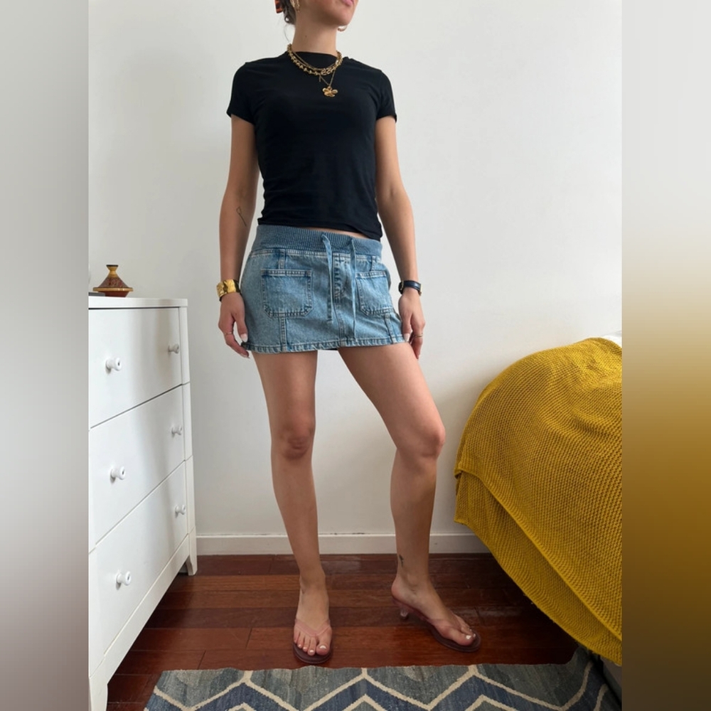 Denim Mini Skirt